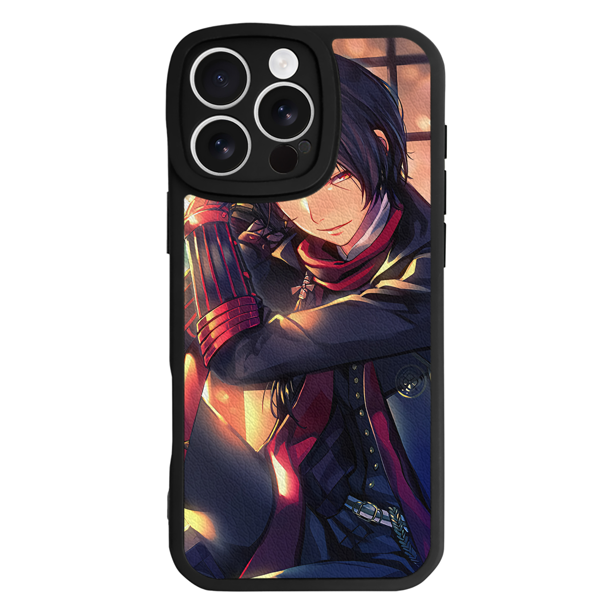 （画像用） 刀剣乱舞 Touken Ranbu 【iPhone 16シリーズ対応】シリコンスマホケース（レザー調） 材質：シリコン